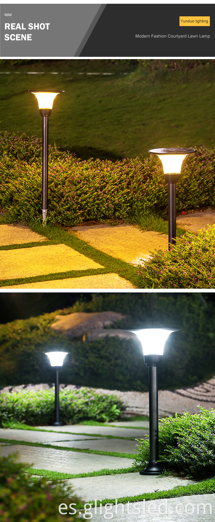 Proveedor de China vía impermeable al aire libre decorativa ip65 3w luz de jardín llevada solar teledirigida